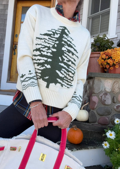 Cozy Evergreen Crew Sweater
