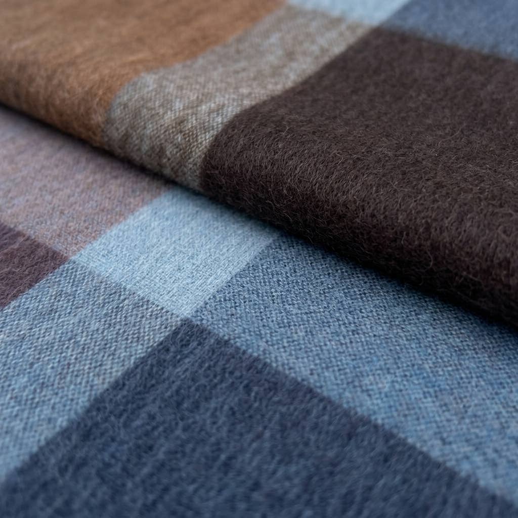 Alpaca Throw Blanket - Mocha