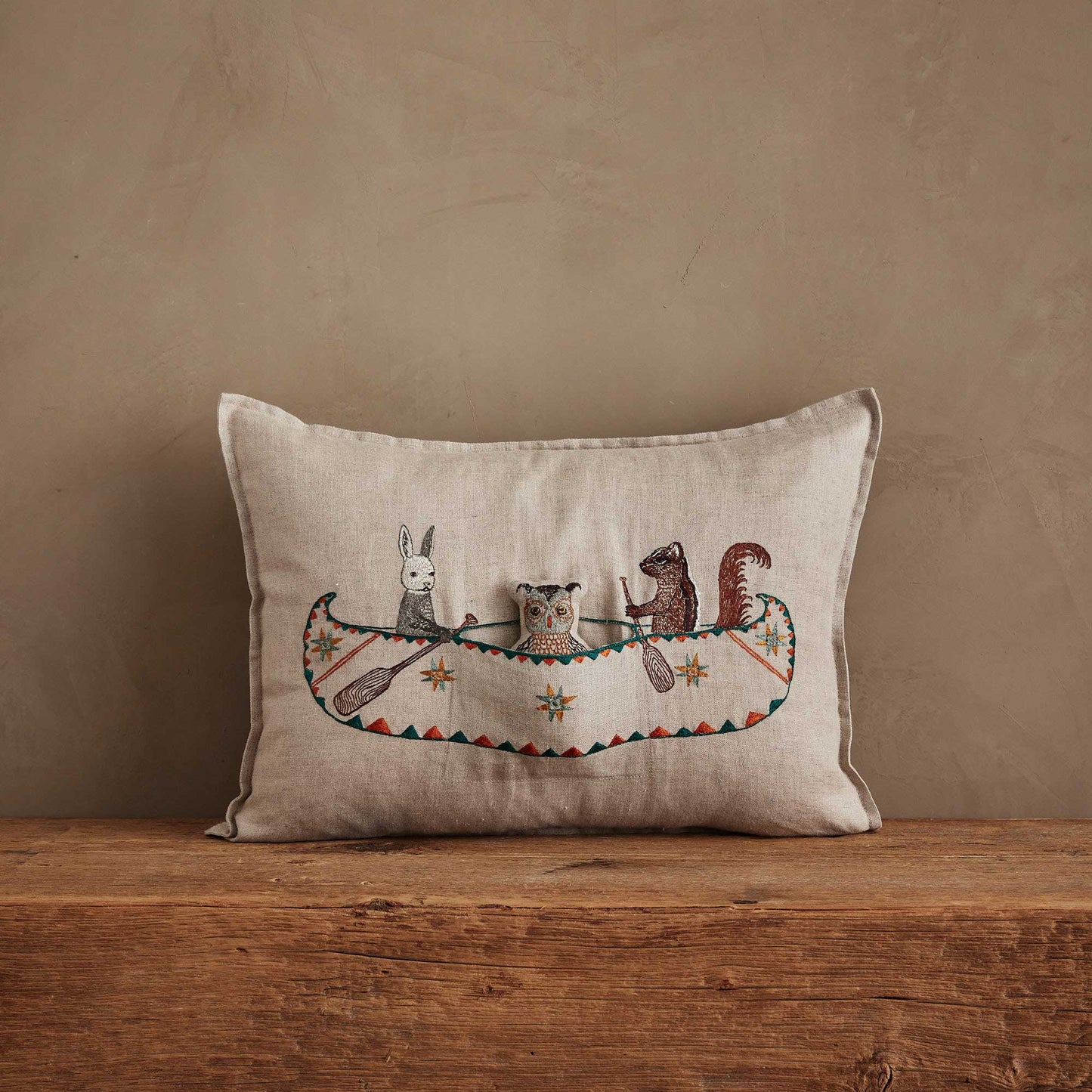 Friends Canoe Pocket Pillow with Down Insert