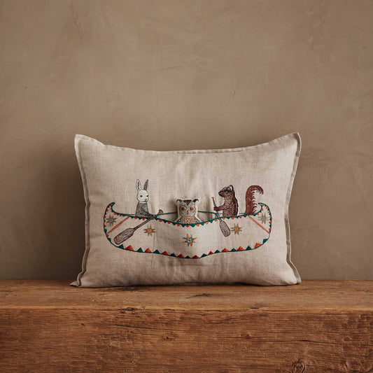Friends Canoe Pocket Pillow with Down Insert