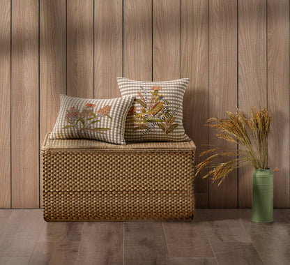Harvest Pheasant Embroidered Pillow