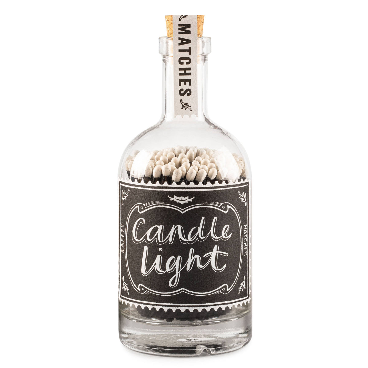 Candle Light Stamp | Glass Bottle - Safety Matches