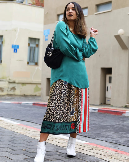 Me369 Hailey Printed Skirt