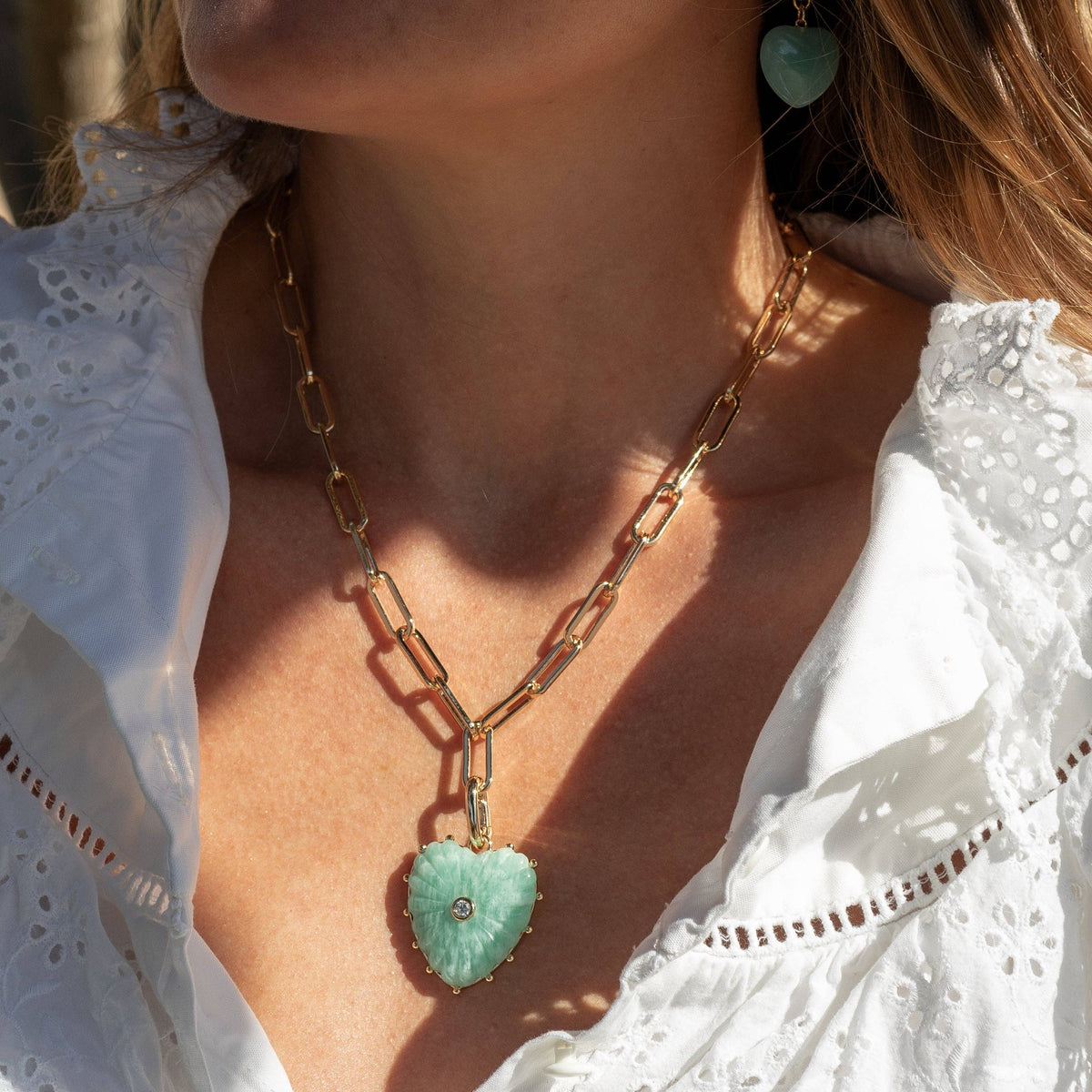 Thatch Malene Amazonite Clip Necklace