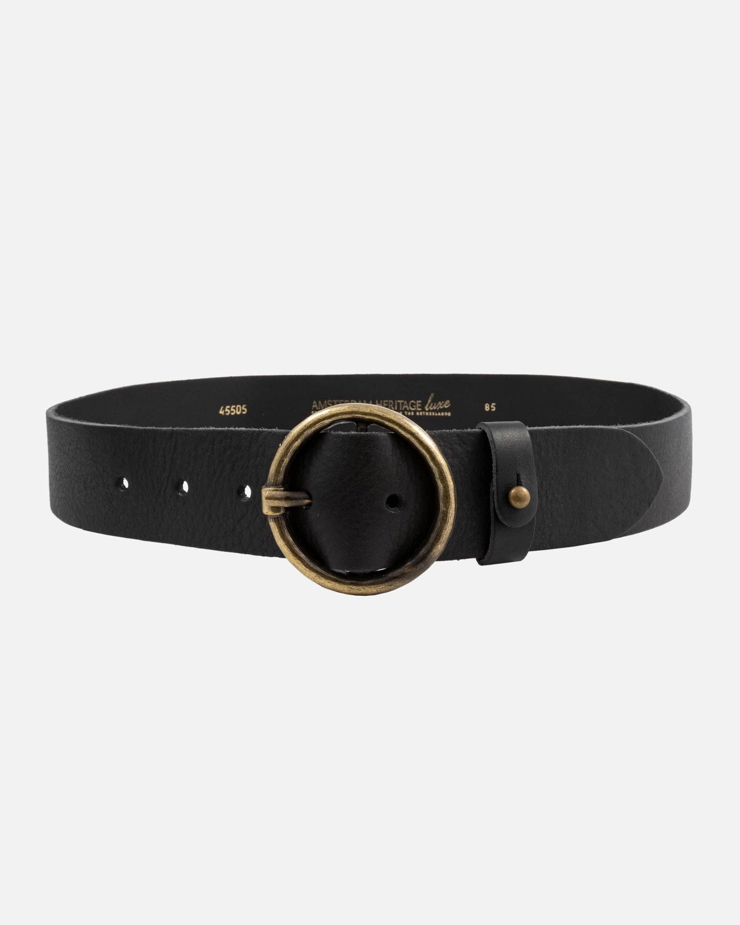 Vintage Full-Grain Leather Belt for Women