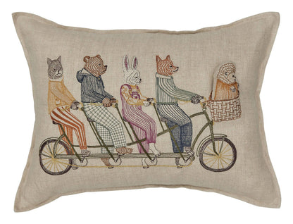 Tandem Bike Pocket Pillow