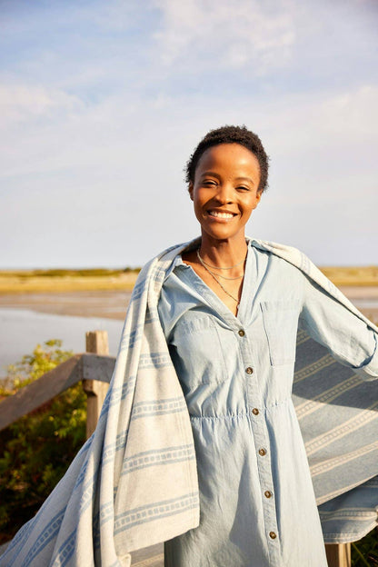 The Lightweight Blanket - Tile Stripe