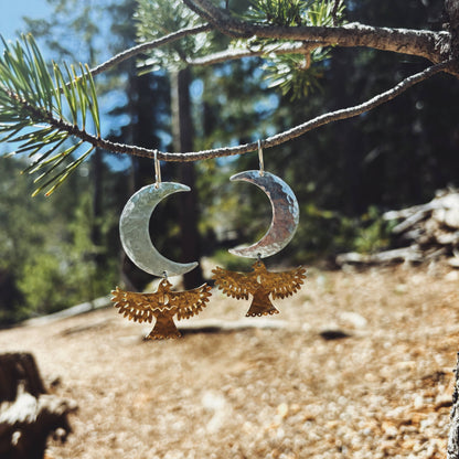 Handmade Night Wing Earrings