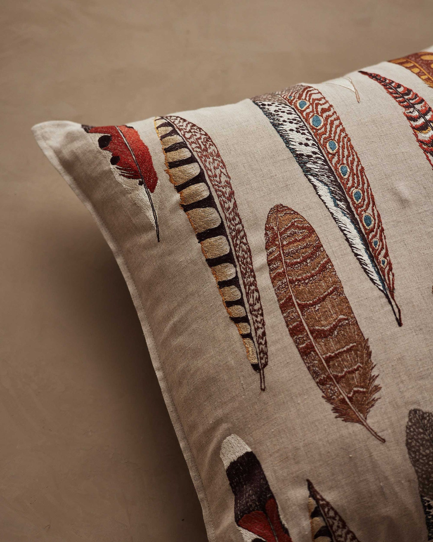 Falling Feathers Pillow with Down Insert