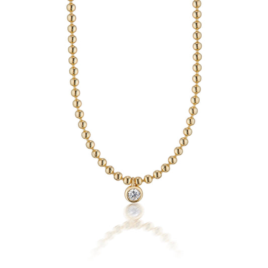 Juliette Gold Ball Necklace