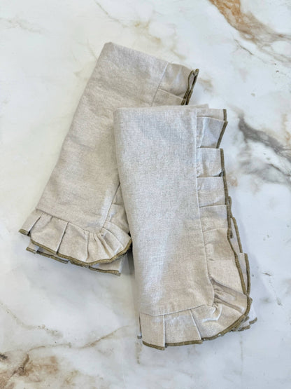 Ruffle Linen Blend Napkin