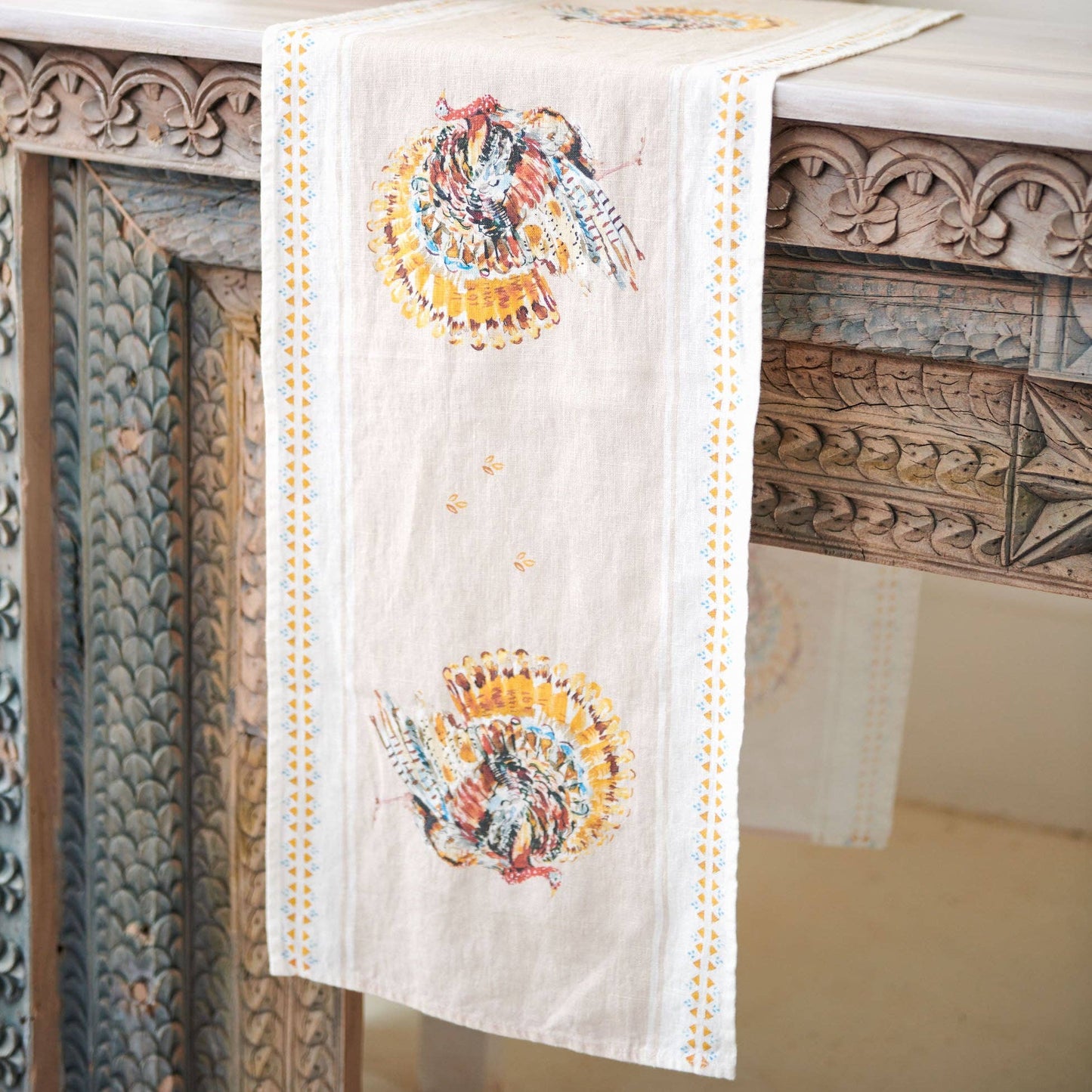 Turkey Linen Table Runner