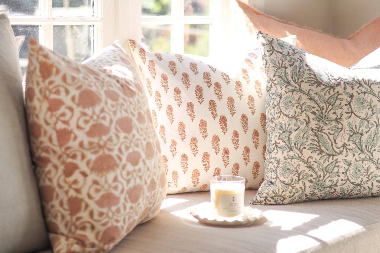 20x20 Chitra Block Print Pillow
