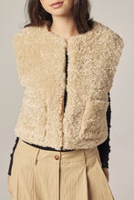 Amente reversible fur vest