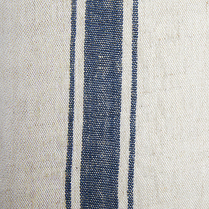Marseille Stripe Throw Pillow Blue Natural 22"x22"