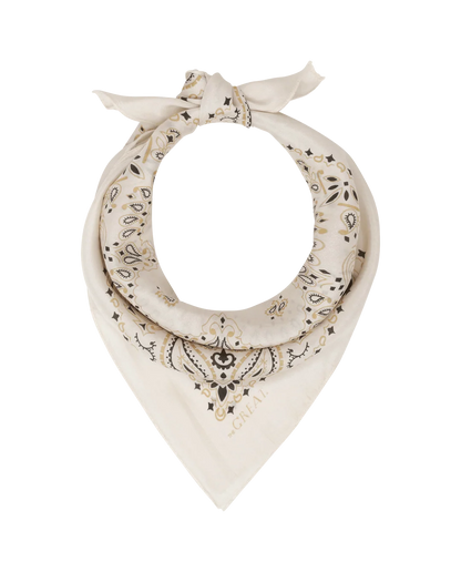 The Great Silk Bandana in Cream