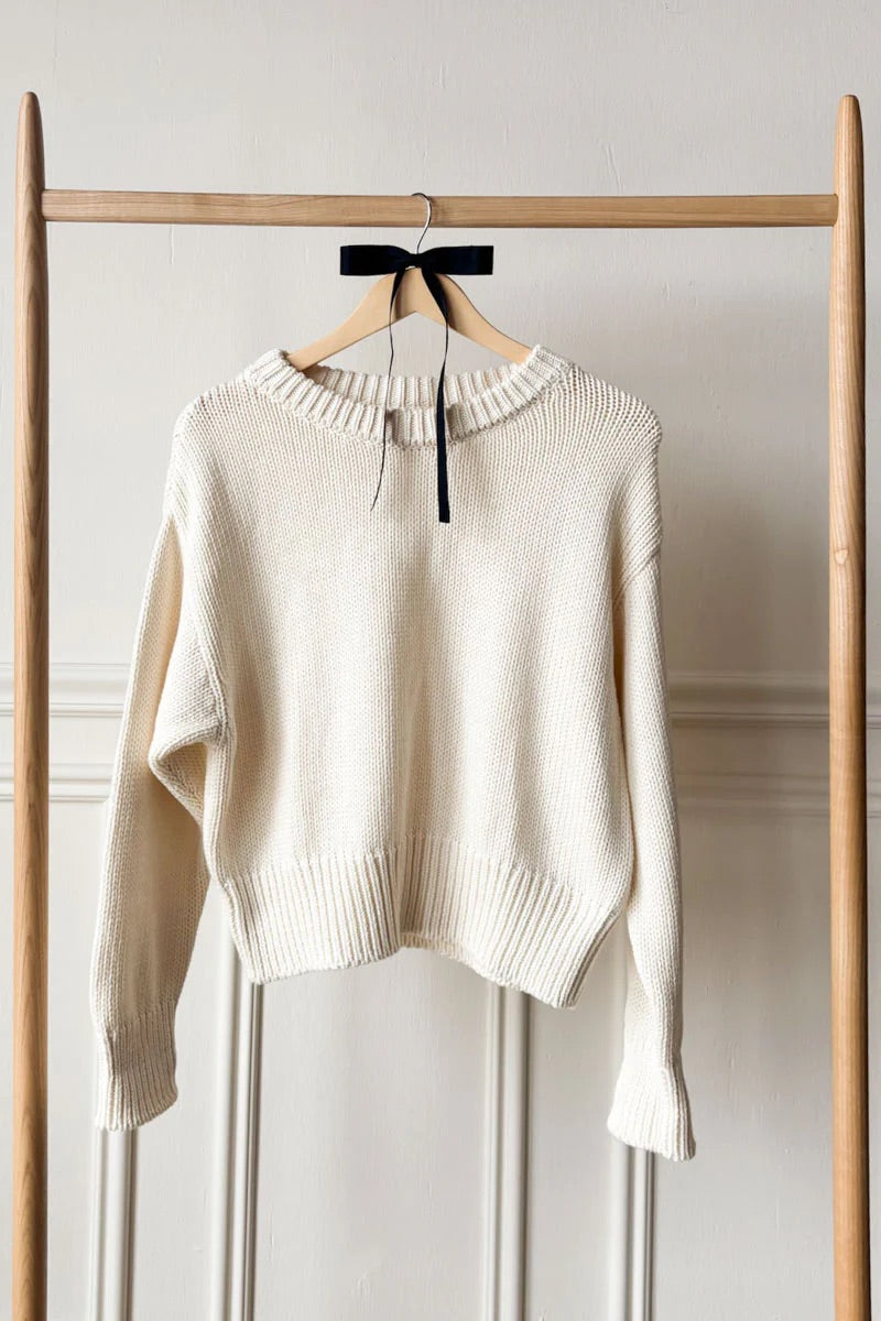 Cozy Cotton Sweater Ivory