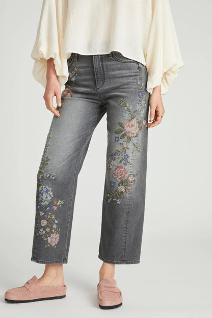 Driftwood Lucy Natural Needlepoint Denim