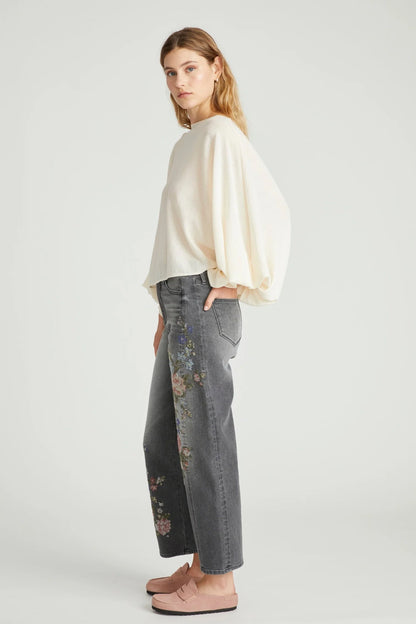 Driftwood Lucy Natural Needlepoint Denim