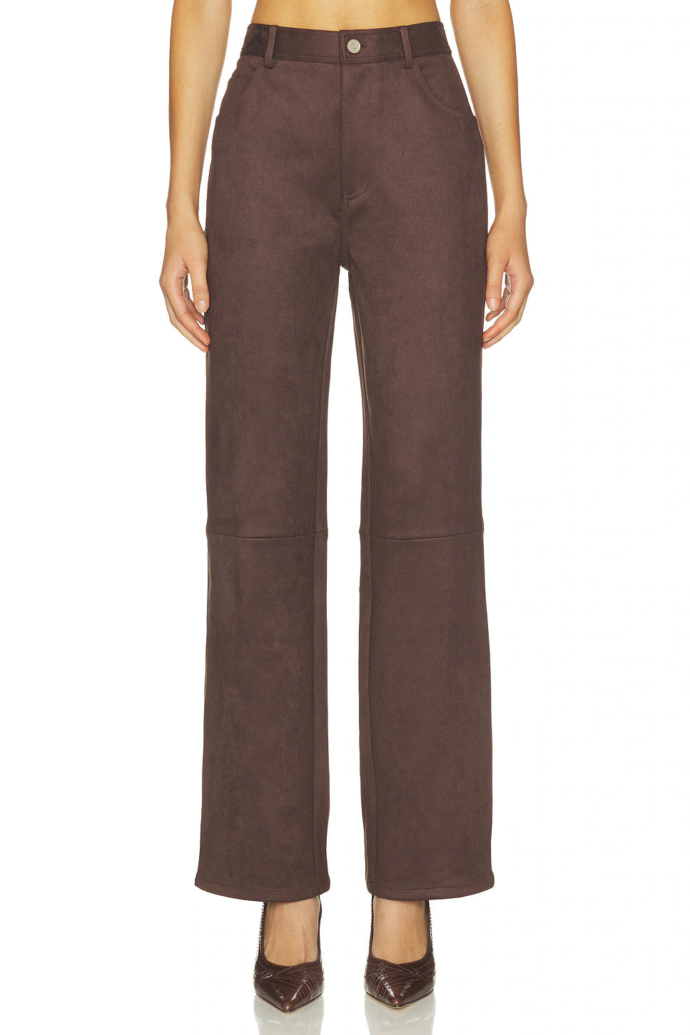 Elodie The Label Etienne Faux Suede Pants