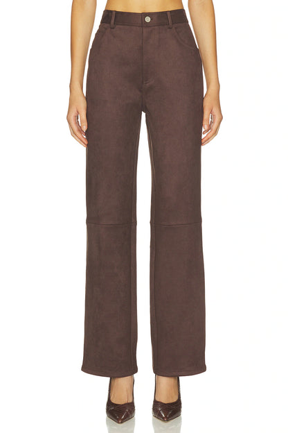Elodie The Label Etienne Faux Suede Pants