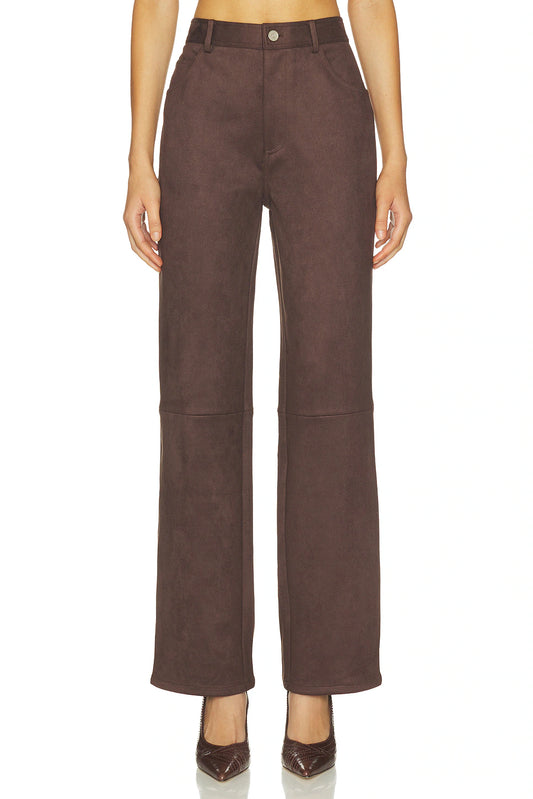 Elodie The Label Etienne Faux Suede Pants