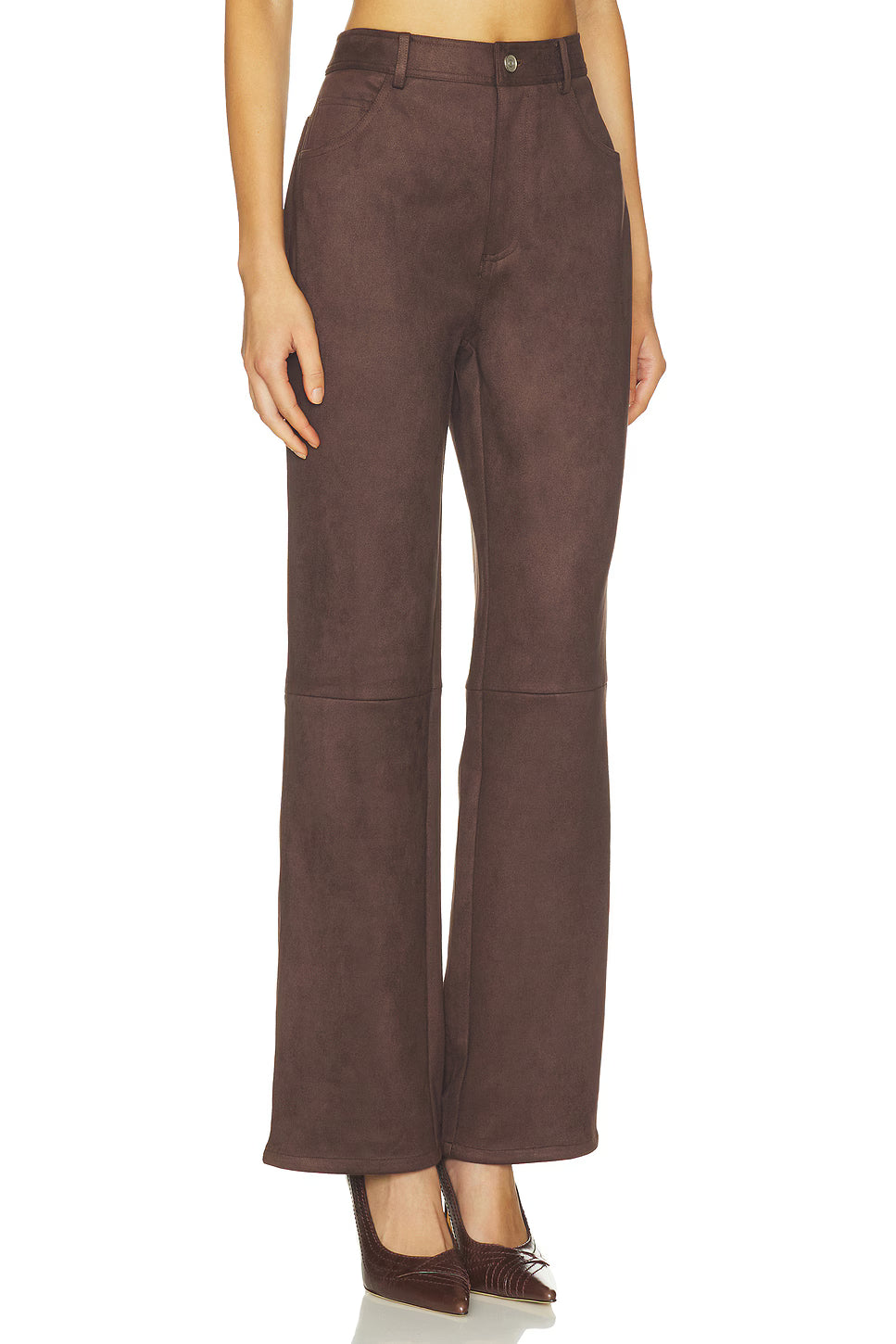 Elodie The Label Etienne Faux Suede Pants