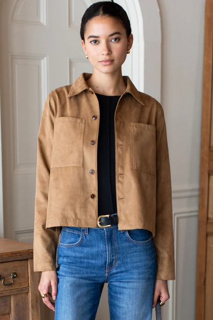 Emerson Fry Atelier Cinch Jacket in Camel Boucle