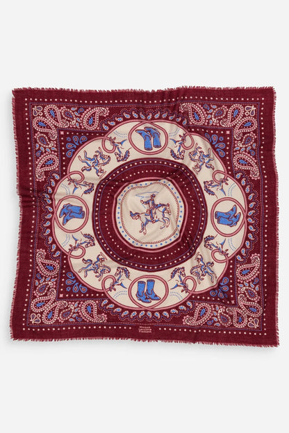 Maison Lecomte Flament Rodeo Cabernet Scarf