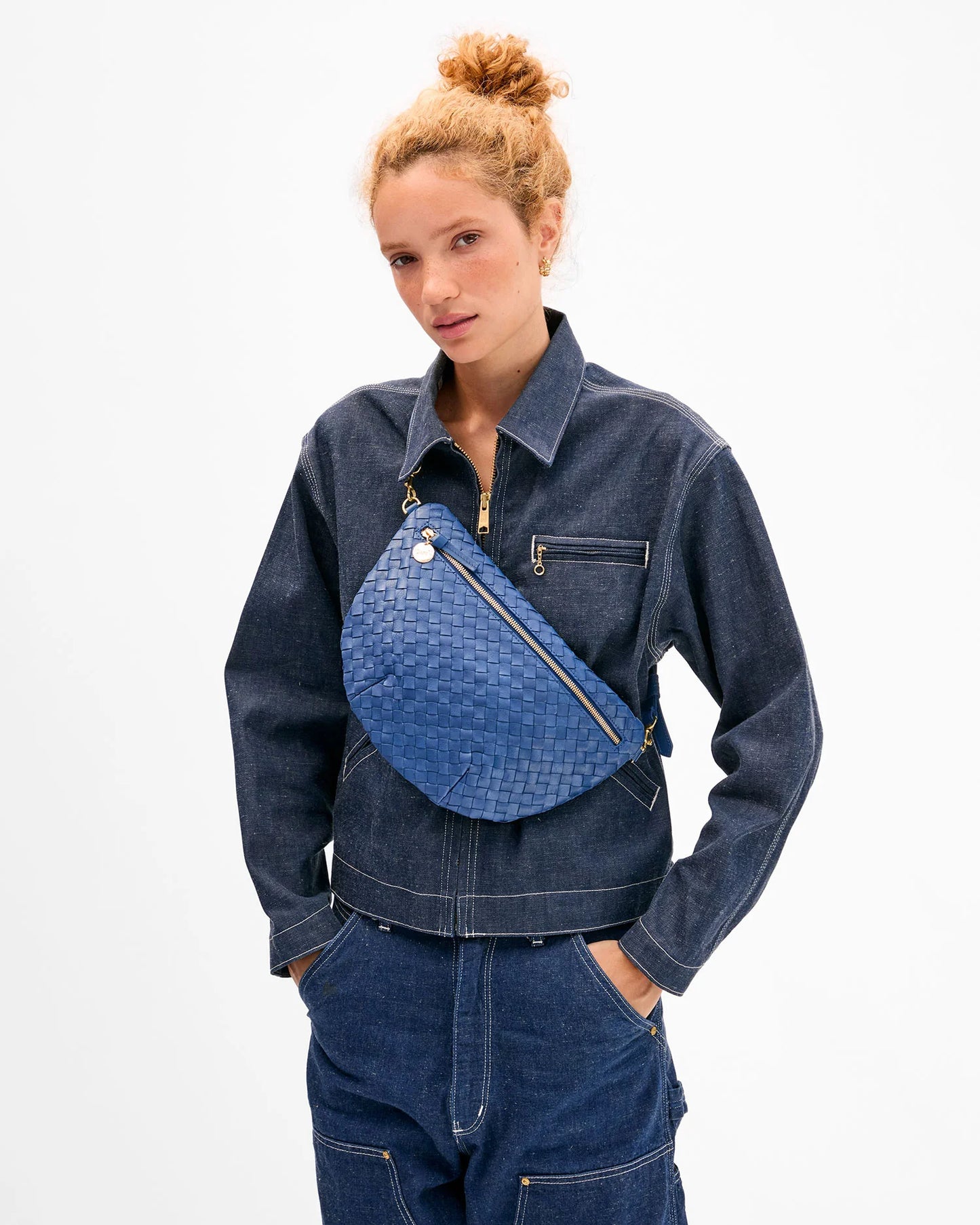 Clare V. Grande Fanny in French Blue