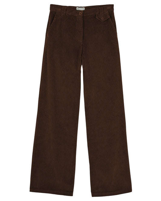 Emile et Ida Velour Pants in Ebene