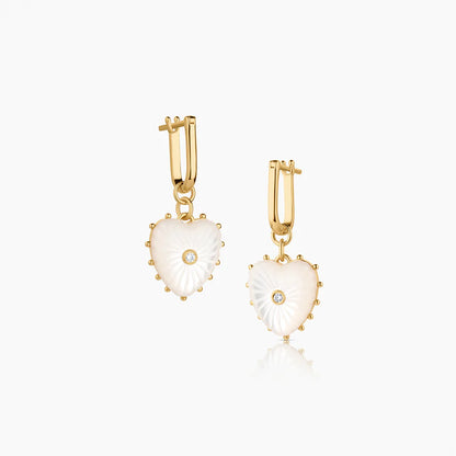 Thatch Isabel Mother of Pearl Heart Earrings