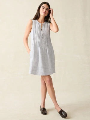 Isha Dress Mini Blue Stripe