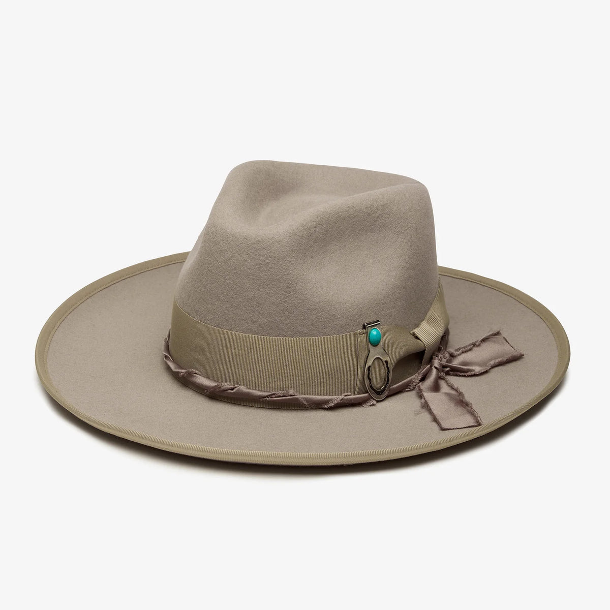 Wyeth Boone Wool Felt Rancher Hat in Taupe