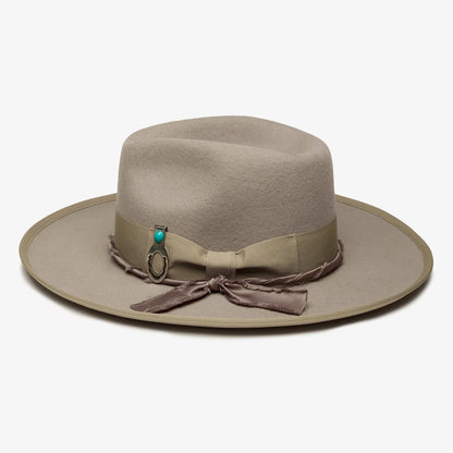 Wyeth Boone Wool Felt Rancher Hat in Taupe