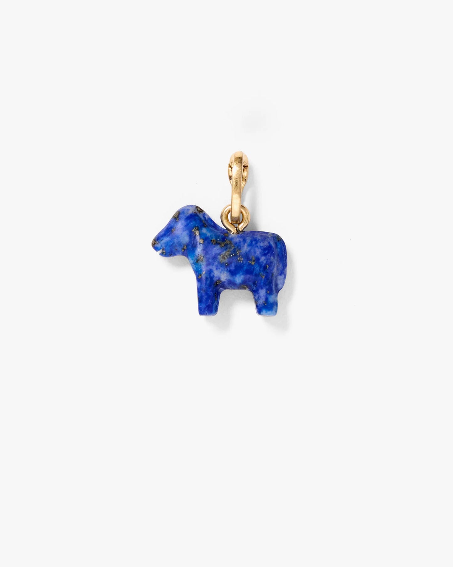 Clare V. Le Stone Cheval Charm in Lapis