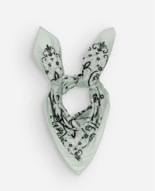 The Maison Lecomte Flament Bandana Mint Scarf