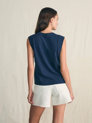 Sunwashed Slub Muscle Tank