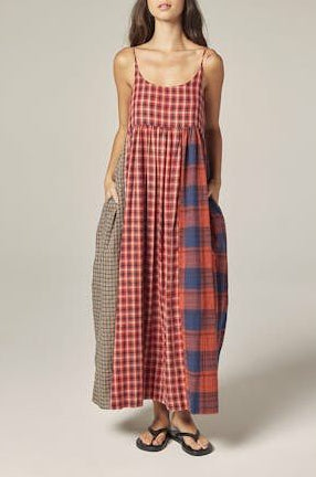 Amente Contrast Midi Dress