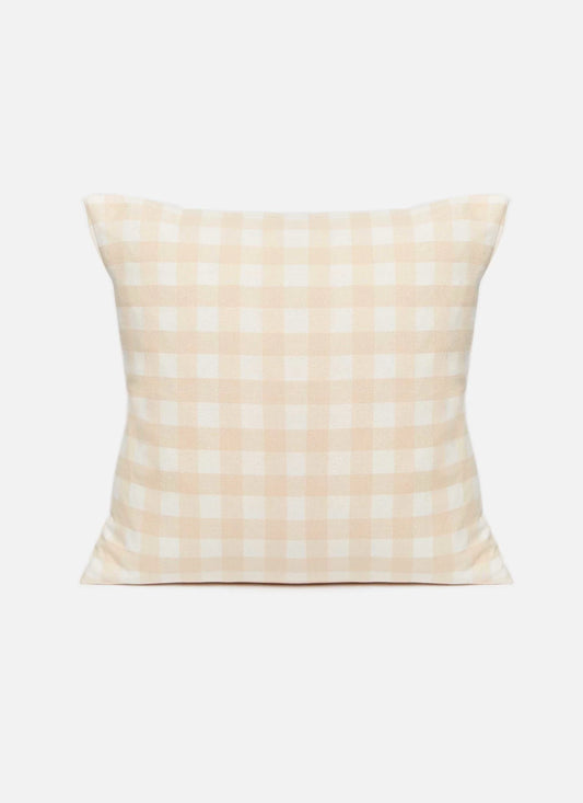 Mini Gingham Cream Small Pillow 20x20