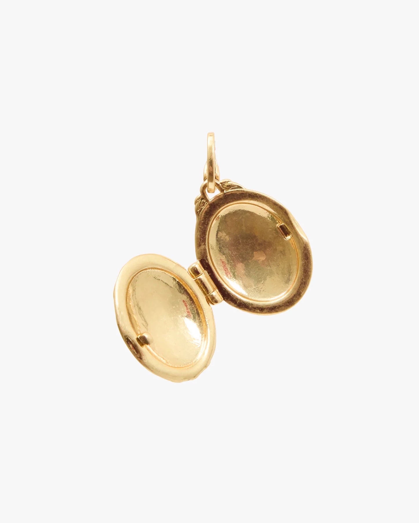 Clare V. Stripe Locket in Vintage Gold and Black