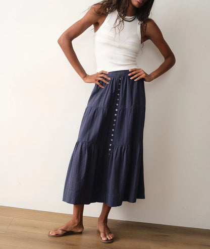 Marine Layer Women Bottoms Lana Button-through Skirt