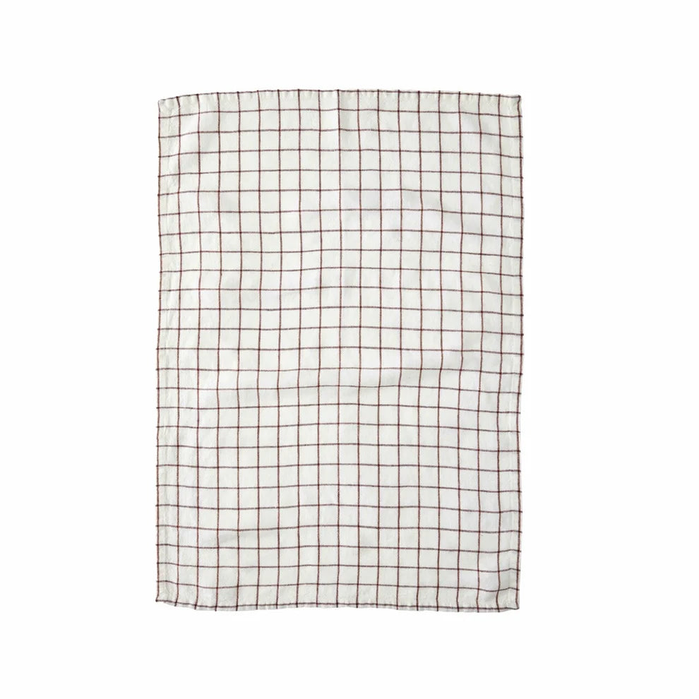 The Essential Linens Graphic Set Tea Towels in Earth
