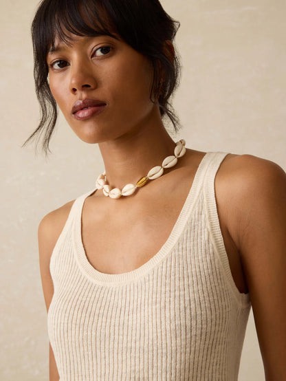 Linen Mini Rib Tank Top