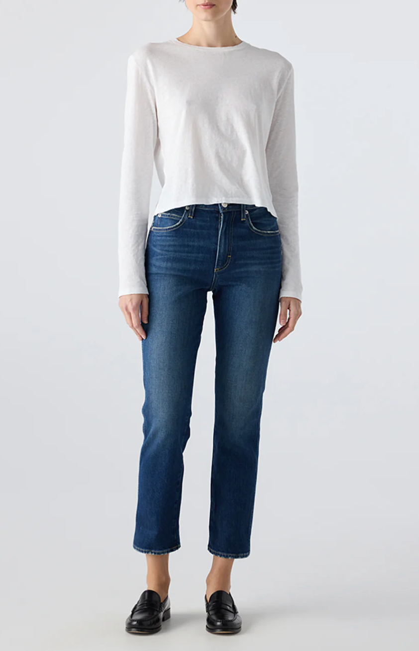 Helene Cropped Straight Jean
