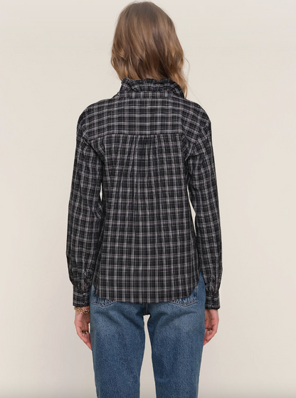 Taylor Plaid Ruffle Shirt