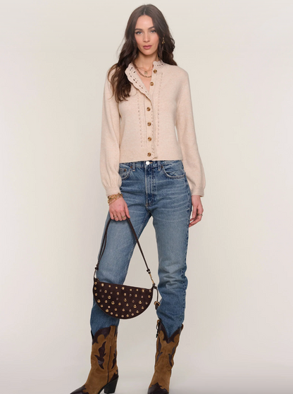 Maudi Ruffle Trim Cardigan