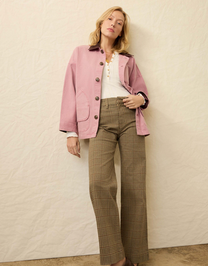 Twill Tide Slim Straight Pant - Wildwood Plaid