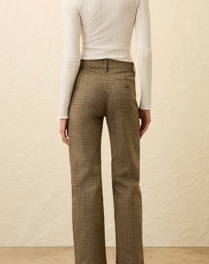 Twill Tide Slim Straight Pant - Wildwood Plaid