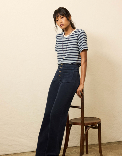 Stretch Terry Cord Patch Pocket Pant - Abyss Navy